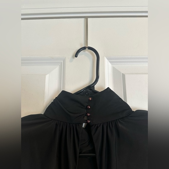 Vintage Casadei Neiman Marcus Beaded Open Back Black Dress size M - Picture 10 of 16